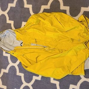 L.L. Bean Yellow Windbreaker Rain Jacket